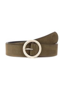 Lederg&uuml;rtel BA98-Cologne "BA98-Cologne Velourlederg&uuml;rtel", Damen, Gr. 95, gr&uuml;n (fango), Obermaterial: 100% Lammleder LEL., G&uuml;rtel Lederg&uuml;rtel, mit runder Schlie&szlig;e