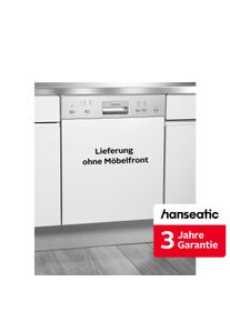 Hanseatic teilintegrierbarer Geschirrsp&uuml;ler "HGTI6082D137709HS", Energieeffizienz: D, silber (edelstahlfarben), B:59,8cm H:81,5cm T:57cm, Geschirrsp&uuml;ler, inkl. 3 Jahre Herstellergarantie, teilintegrierbarer Geschirrsp&uuml;ler