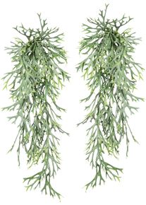 Kunstranke Creativ green "Geweihfarnh&auml;nger", gr&uuml;n, B:15cm H:75cm, Kunststoff, Kunstpflanzen, Kunstranke, 2er Set
