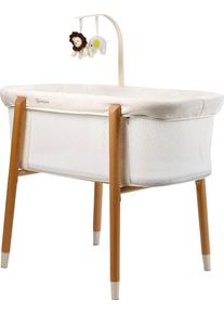 Babybett BABYGO "SleepGood mesh, wei&szlig;", Baby, Gr. Liegefl&auml;che B/L: 41cm x 82cm, kein H&auml;rtegrad, wei&szlig;, Kunststoff, Massivholz, Babybetten Babybett