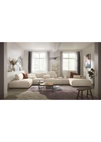 Wohnlandschaft Musterring "Lucia U-Form", beige (natur), B:504cm H:81cm T:204cm, Sofas, Wohnlandschaft, Cord-Bezug, inklusive Kopfst&uuml;tze, Gesamtbreite 524 cm