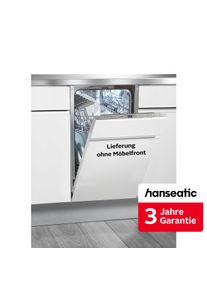 HANSEATIC vollintegrierbarer Geschirrsp&uuml;ler "HGVI4582E107714IS", Energieeffizienz: E, silber (silberfarben), B:44,8cm H:81,5cm T:55cm, Geschirrsp&uuml;ler, inkl. 3 Jahre Herstellergarantie, vollintegrierbarer Geschirrsp&uuml;ler, Topseller