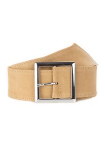 Lederg&uuml;rtel BA98-Cologne "BA98-Cologne Tailleng&uuml;rtel", Damen, Gr. 95, beige, Obermaterial: 100% Lammleder LEL., G&uuml;rtel Lederg&uuml;rtel, mit eckiger Schlie&szlig;e