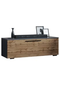 Wohnzimmertisch Vcm "Holz TV Lowboard M&ouml;bel Fernsehschrank Arila M" Gr. 115, braun (anthrazit, honig, eiche), Blacklist, Regale, Wohnzimmertisch