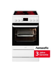 Hanseatic Elektro-Standherd "5022CE3.313eEHiTaDW", Energieeffizienz: A, wei&szlig;, Herdsets, inkl. 3 Jahre Herstellergarantie, Elektro-Standherd