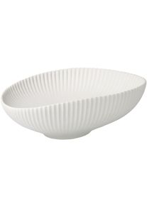 Dekoschale Goebel "Schale Raindrop", wei&szlig;, B:19cm H:8cm T:21,5cm, Porzellan, Dekoschalen, Dekoschale