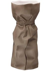 Tischvase Kaiser Porzellan "Papyrus", braun, H:16cm &Oslash;:7,5cm, Biskuitporzellan, Vasen, Tischvase, Vase aus Biskuit-Porzellan, im zeitlosen Design, H&ouml;he ca. 16 cm