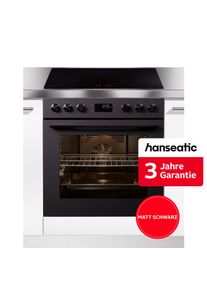 Hanseatic Induktions Herd-Set "HBCO7210A1MB+HI46074C", Energieeffizienz: A+, matt, schwarz, Herdsets, inkl. 3 Jahre Herstellergarantie, Induktions Herd-Set