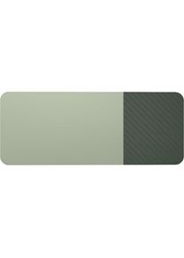 Chameleon Whiteboard Curve Combi, h x d 1980 x 10 mm, frameloos, breedte 3920 mm, groen