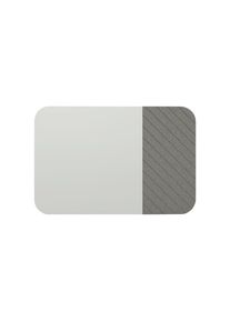 Whiteboard Curve Combi, HxT 1980 x 10 mm, rahmenlos, Breite 1960 mm, grau Chameleon