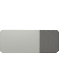 Chameleon Whiteboard Curve Combi, h x d 1980 x 10 mm, frameloos, breedte 3920 mm, grijs