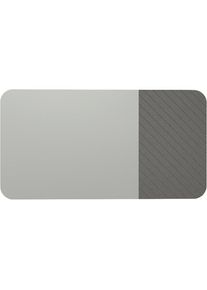 Chameleon Whiteboard Curve Combi, h x d 1980 x 10 mm, frameloos, breedte 2940 mm, grijs