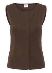 Anzugweste Saint Tropez "Weste GennySZ", Damen, Gr. XL, braun (chocolate braun), Obermaterial: 72% Viskose LENZING ECOVERO CV LenzEcov. 24% Polyamid PA. 4% Elasthan EL., Westen Anzugweste