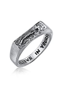 Siegelring HAZE & GLORY "Ring Rough Bar Ring 925 Silber" Gr. 60, silber, Fingerringe, Herren, 60, ohne Stein, Silber 925 (Sterlingsilber), 16mm, Siegelring