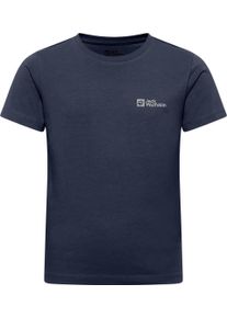 T-Shirt Jack Wolfskin "ESSENTIAL COTTON T K", Jungen, Gr. 92, blau (night, blau), Obermaterial: 100% Baumwolle, Shirts T-Shirt