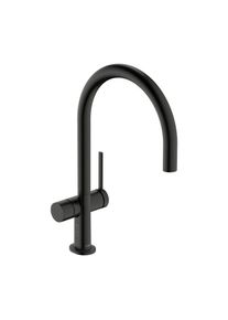 Hansgrohe Talis M54 Sp&uuml;ltischarmatur 72805340 Ger&auml;teabsperrventil, 1jet, brushed black chrome