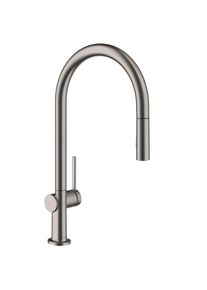 Hansgrohe Talis M54 Sp&uuml;ltischarmatur 72842340 mit Ausziehbrause, 2jet, brushed black chrome