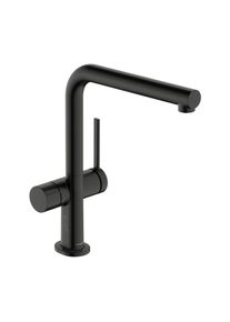 Hansgrohe Talis M54 Sp&uuml;ltischarmatur 72827340 Ger&auml;teabsperrventil, 1jet, brushed black chrome
