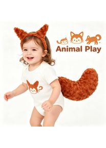 Cute Stuffed Plush Soft Tail Accessories for Kids' Birthday Parties, Stage Performances, Halloween and Christmas Photo Shoots