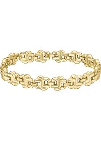 Armband BOSS "DOUBLE B STRAND", gold (gelbgoldfarben), Armb&auml;nder, Damen, 17cm, Edelstahl, Armband