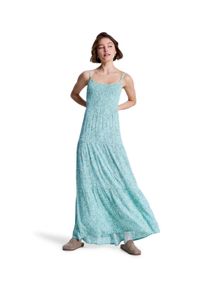 Spaghettikleid Roxy "Tropical Glow Maxi Printed", Damen, Gr. XL, US-Gr&ouml;&szlig;en, blau (oil gr&uuml;n wildside paisley), Obermaterial: 100% Viskose., Kleider Spaghettikleid