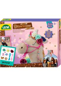 Kreativset LENA "Glitzertrense Hobby Horsing", bunt, Kreativsets, Kinder, Kunststoff, Kreativset