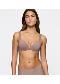 B&uuml;gel-BH Triumph "Body Make-Up Illusion", Damen, Gr. 75, Cup D, braun (chocolate mousse), Microtouch, Obermaterial: 49% Polyamid, 35% Polyester, 16% Elasthan, Basic, BHs B&uuml;gel-BH, mit tiefem Dekollet&eacute;, gepolsterte Cups, Komfort-B&uuml;gel, Microfaser