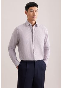 Businesshemd Seidensticker "Schwarze Rose", Herren, Gr. XXL (46), normale &Auml;rmell&auml;ngen, braun, 100% Baumwolle, kariert, regular fit, 2-Knopf-Manschette, Hemden Businesshemd, Regular 1/1 Covered-Button-Down-Kragen Karo