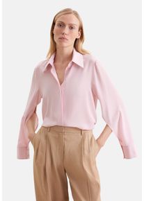 Klassische Bluse Seidensticker, Damen, Gr. XS (34), rosa, 100% Seide, unifarben, regular fit, ohne Ausschnitt, Blusen Klassische Bluse, Tunika Uni
