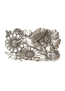 Lederg&uuml;rtel BA98-Cologne "BA98-Cologne Accessoires", Damen, silber, Obermaterial: 100% Metall MT., G&uuml;rtel Lederg&uuml;rtel, 4cm G&uuml;rtelschlie&szlig;e zum wechseln