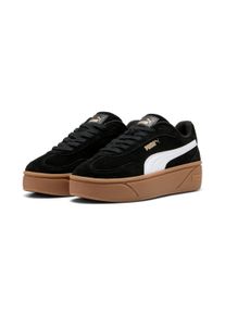Sneaker Puma "CLUB II ERA PLATFORM SD WNS", Damen, Gr. 38, wei&szlig; (Puma schwarz, Puma wei&szlig;), Leder, Schuhe Sneaker, sportlicher Stil, mit Gummilaufsohle, mit Schn&uuml;rung