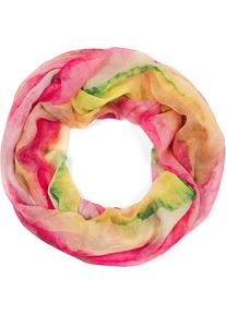 Loop styleBREAKER "Loop Aquarell Farbverlauf", Damen, gelb (gelb, rot, gr&uuml;n), Obermaterial: 100% Viskose CV., Modisch, Modet&uuml;cher Loop