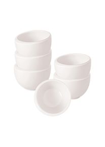 Villeroy & Boch Espressotasse VILLEROY & BOCH "Mokka- / Espressotassen NewMoon 100 ml 6er Set wei&szlig;", wei&szlig;, 6 tlg., Porzellan, Trinkgef&auml;&szlig;e, Espressotasse