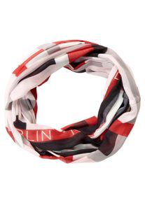 Loop Laura Scott, Damen, rot (rot, rosa, grau), Web, Polyester, bedruckt, gemustert, Modet&uuml;cher Loop, im modischen Graphik-Design - NEW