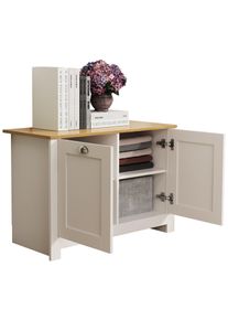 Kommode Vcm "Kommode Sideboard B&uuml;ro Badm&ouml;bel Balusa XL", wei&szlig;, B:89cm T:40cm, Sideboards, Kommode