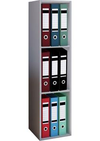 B&uuml;cherregal Vcm "Holz B&uuml;ro Regal B&uuml;cher Ordner Aktenregal Offas 3f", grau, B:34cm T:30cm, Regale, B&uuml;cherregal