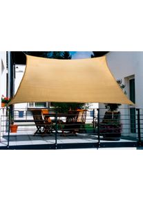 Sonnensegel Floracord, beige, B:270cm T:140cm, HDPE (High Density Polyethylen), Sonnensegel, Sonnensegel, BxT: 270x140 cm, weizenfarben