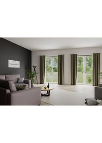 Vorhang HOMING "Kalin" Gr. 1, gr&uuml;n (jade), B:140cm H:245cm, Obermaterial: 100% Polyester, Gardinen, Vorhang, Fertigschal