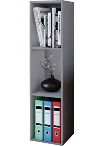Standregal Vcm "Holz Stand Regal Aufbewahrung Deko B&uuml;cher Mendas 3", grau, B:34cm T:30cm, Regale, Standregal