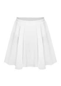 Kids Girls Sleeveless Ice Skating Leotard Ballet Dance Costume Keyhole Back Mesh Splice Leotard with Chiffon Skirt Outfits