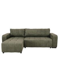 M&Ouml;BELIX M&ouml;belix , Gr&uuml;n , Holz, Metall, Textil, Holzwerkstoff , Birke, Fichte, Tanne , teilmassiv , F&uuml;llung: Silikon, Schaumstoffflocken , seitenverkehrt montierbar, L-Form, links montierbar, rechts montierbar , 240x155 cm , erweiterbar, Bettkasten erh&auml;ltlich, seitenverkehrt erh&auml;ltlich, Schlafen auf Sitzh&ouml;he, Bettfunktion erh&auml;ltlich, R&uuml;cken echt, Armteil links, Armteil rechts , Wohnzimmer, Sofas & Couches,