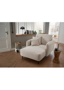P & B Xxl-Sessel, Beige, Metall, Uni, F&uuml;llung: Schaumstoff,Schaumstoff, 112x95x158 cm, Made in EU, Wohnzimmer, Sessel, XXL-Sessel