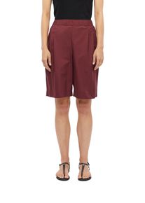 Bermudas s.Oliver, Damen, Gr. 44, N-Gr, schwarz pomegranat, Web, Obermaterial: 60% Baumwolle, 40% Lyocell, unifarben, l&auml;ssig geschnitten knielang, Hosen Bermudas, Lange Shorts mit Gummizug