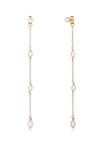 Paar Ohrstecker Elli Premium "Ohrringe Ohrh&auml;nger S&uuml;&szlig;wasserperlen 925 Silber" Gr. 83, gold, Ohrringe, Damen, Silber 925 (Sterlingsilber), Paar Ohrstecker