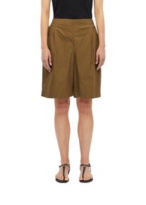 Bermudas s.Oliver, Damen, Gr. 44, N-Gr, teak braun, Web, Obermaterial: 60% Baumwolle, 40% Lyocell, unifarben, l&auml;ssig geschnitten knielang, Hosen Bermudas, Lange Shorts mit Gummizug