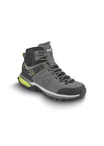 Wanderschuh Meindl "Milford GTX", Herren, Gr. 8,5, grau (anthrazit, lime), Obermaterial: 100% Rindsleder Leather cow., Schuhe Wanderschuh