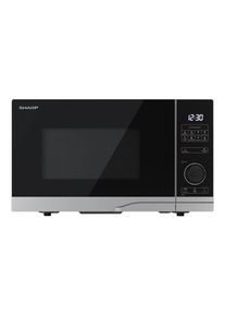 Sharp Premium series YC-PS234AE-S - microwave oven - freestanding - silver