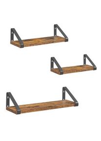 Boxxx Wandregal, Braun, Schwarz, Holzwerkstoff, Vintage, 35x10x12 cm, Typenauswahl, B&uuml;rom&ouml;bel, B&uuml;rom&ouml;bel-Sets & B&uuml;rom&ouml;bel-Serien, B&uuml;rom&ouml;belserien