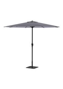 Ambia Garden Sonnenschirm, Hellgrau, Dunkelgrau, Metall, Textil, UV-best&auml;ndig, Sonnenschutz, Sonnenschirme