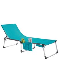 Esposa Liegenauflage, Blau, Textil, Uni, 70x200 cm, Oeko-Tex&reg; Standard 100, Gartenm&ouml;bel, Gartenpolster & Auflagen, Liegenauflagen